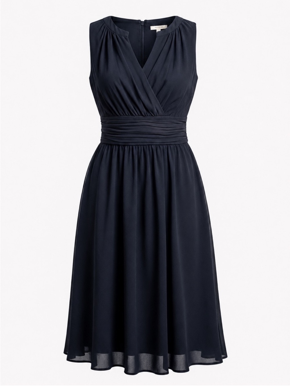White House Black Market Black Cotton Fit & Flare Dress Size 6